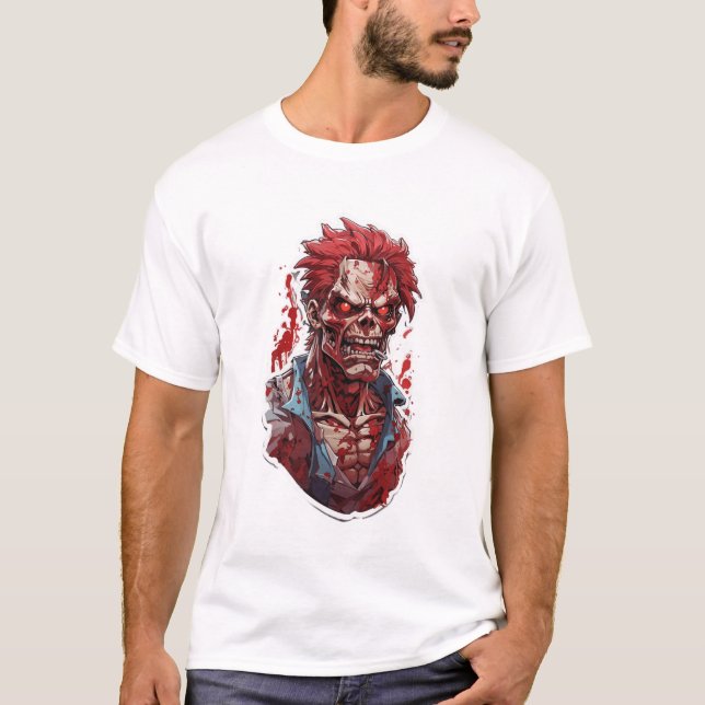 "Zombie-Approved Fashion: Unleash the Undead with  T-Shirt (Front)
