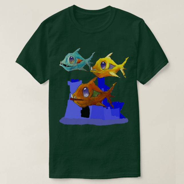Zombie Aquarium 2 T-Shirt (Design Front)