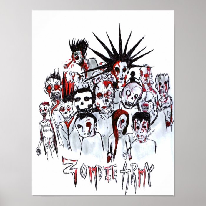 Zombie Army Print