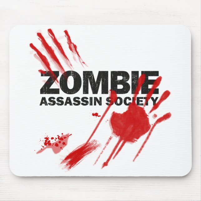 Zombie Assassin Society Mouse Pad (Front)