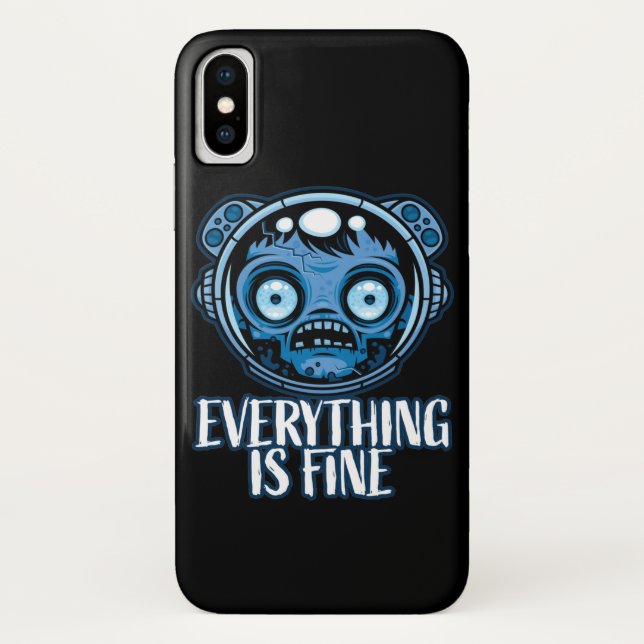 Zombie Astronaut Is Fine Case-Mate iPhone Case (Back)