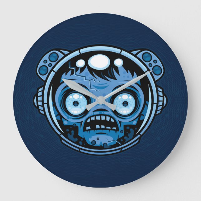 Zombie Astronaut Large Clock (Front)