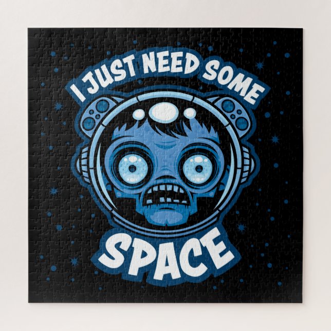 Zombie Astronaut Needs Some Space Jigsaw Puzzle (Vertical)