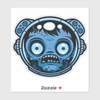 Zombie Astronaut Sticker