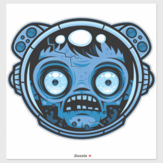Zombie Astronaut Sticker