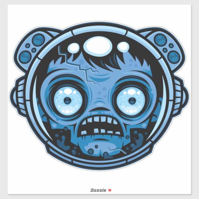 Zombie Astronaut Sticker (Sheet)