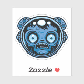 Zombie Astronaut Sticker