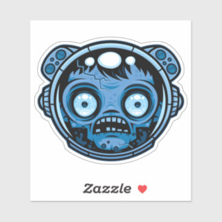 Zombie Astronaut Sticker