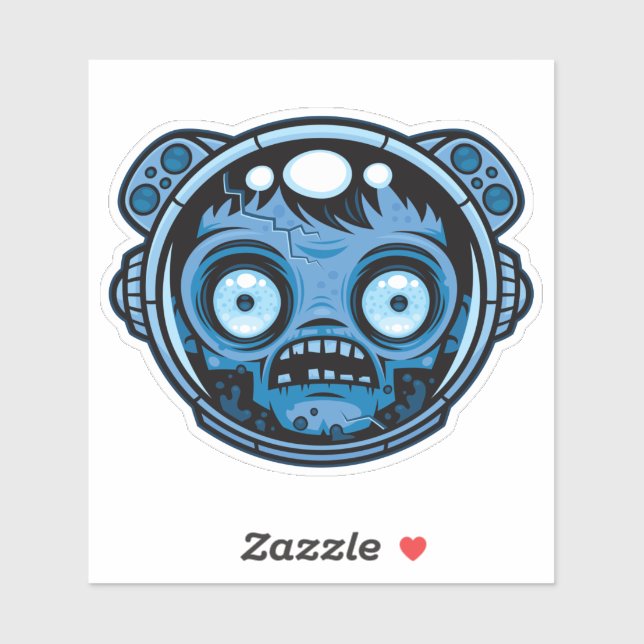 Zombie Astronaut Sticker (Sheet)