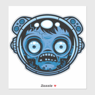 Zombie Astronaut Sticker