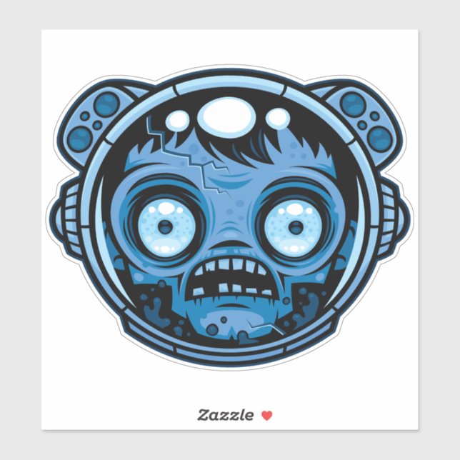 Zombie Astronaut Sticker (Sheet)