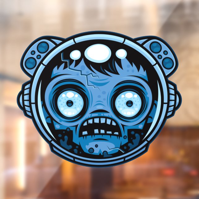 Zombie Astronaut Window Cling (Sheet 2)
