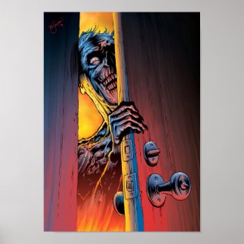 Zombie At Your Door Poster by PatSandman at Zazzle