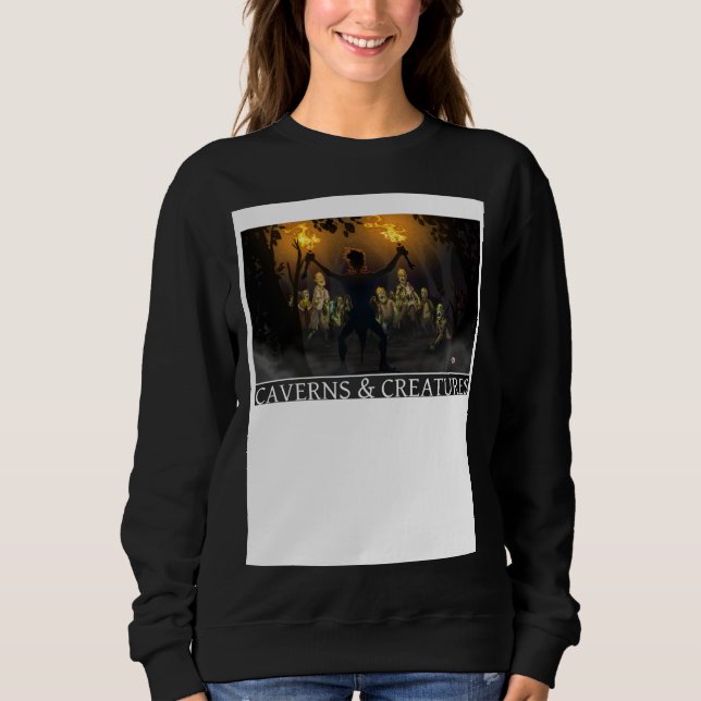 Zombie Attack Caverns & Creatures Sweatshirt (Front)