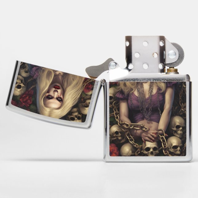 Zombie Babe 05 Zippo Lighter (Opened)