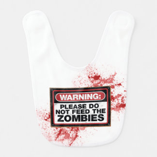 Zombie baby bib