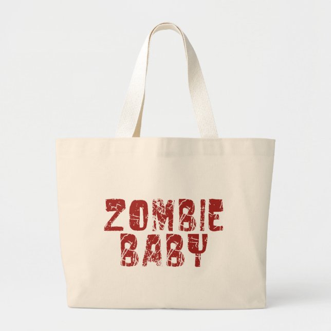 zombie baby large tote bag (Front)
