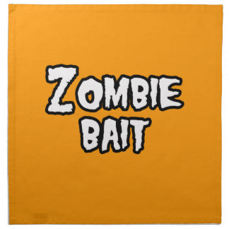 ZOMBIE BAIT - - Halloween Napkin