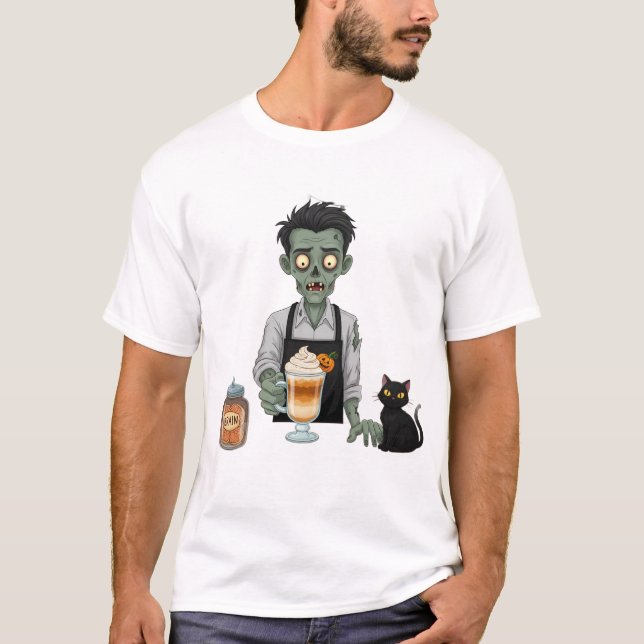 Zombie Barista T-Shirt (Front)