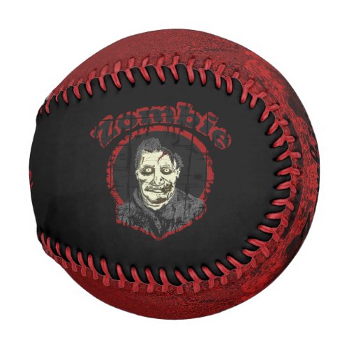 ZombieBaseball _Red  Black 2 Baseball