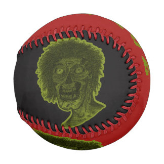 Zombie-Baseball -Red & Black Green Baseball