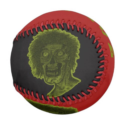 Zombie_Baseball _Red  Black Green Baseball