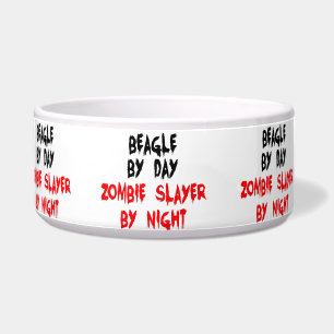 Zombie Beagle Dog Joke Bowl