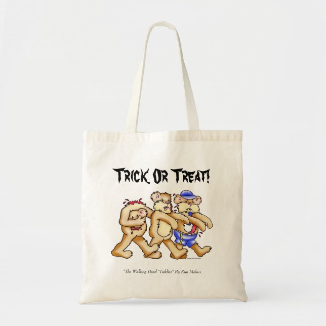 Zombie Bears, Trick Or Treat!, Tote Bag (Front)