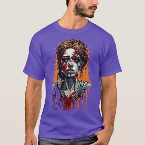Zombie Beautiful Women T_Shirt