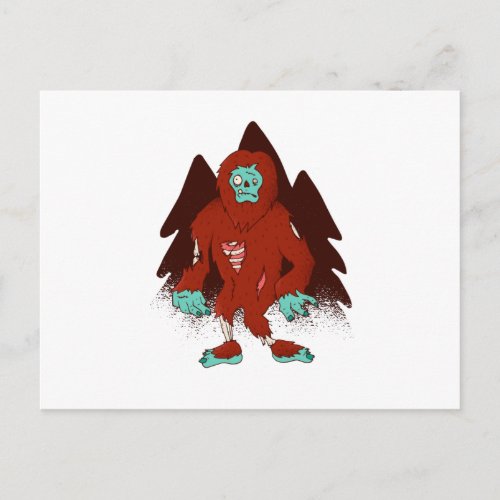 Zombie Bigfoot Postcard