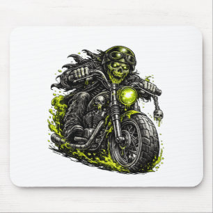 Zombie Biker Motorcycle Mouse Pad