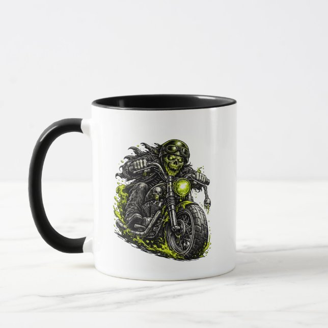 Zombie Biker Motorcycle  Mug (Left)