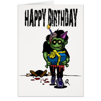 Zombie Birthday Cards | Zazzle