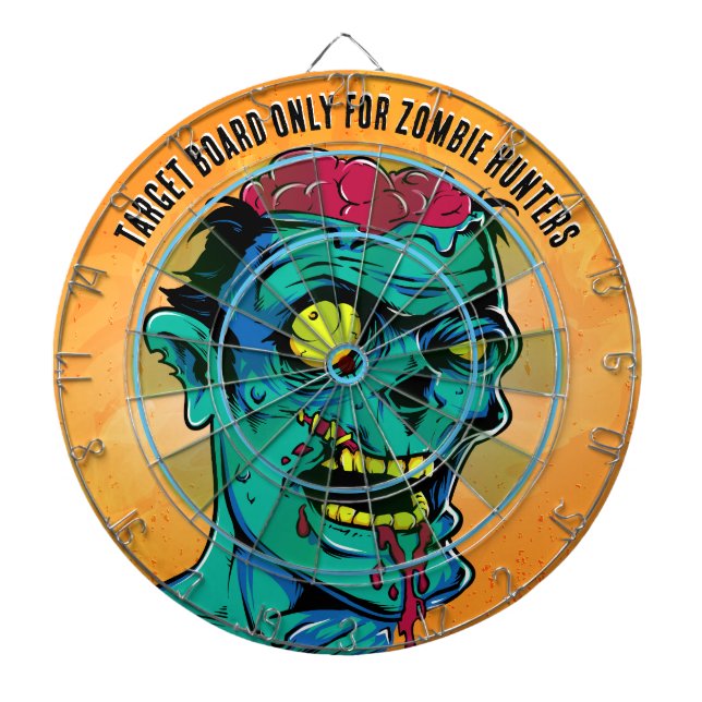 Zombie Birthday Halloween Kids Party  Dart Board (Front)