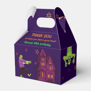Zombie Birthday Kids Party Favor Boxes