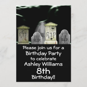 Zombie Birthday Party Invitation