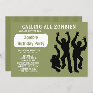 Zombie Birthday Party -Other Occasion- Invitation