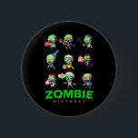 Zombie Birthday Squad Funny Halloween Party Boy Ki Button<br><div class="desc">Zombie Birthday Squad Funny Halloween Party Boy Kids Girl</div>
