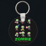 Zombie Birthday Squad Funny Halloween Party Boy Ki Keychain<br><div class="desc">Zombie Birthday Squad Funny Halloween Party Boy Kids Girl</div>