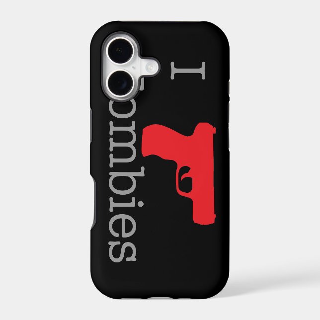 Zombie Black ID Iphone Case (Back)