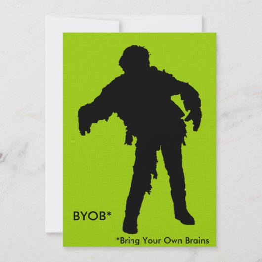 Zombie Black Silhouette (Front)