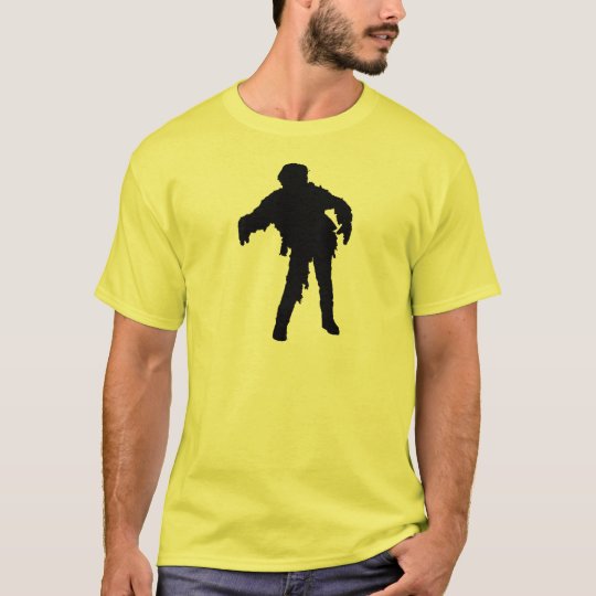 Zombie Black Silhouette T-Shirt