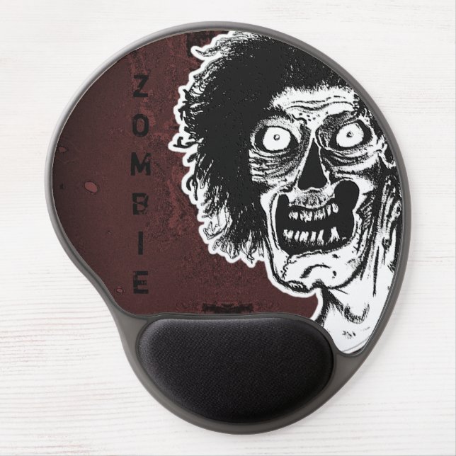 ZOMBIE- Black & White Ver.2 Gel Mouse Pad (Front)
