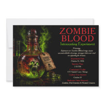 Zombie Blood Apothecary Halloween Party