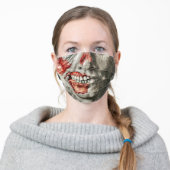 Zombie Bottom Face Adult Cloth Face Mask (Worn)
