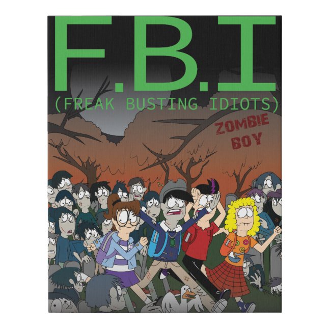 Zombie Boy Canvas Print (Front)