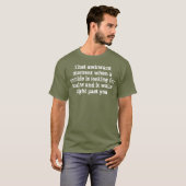 Zombie Brain Humor T-Shirt (Front Full)