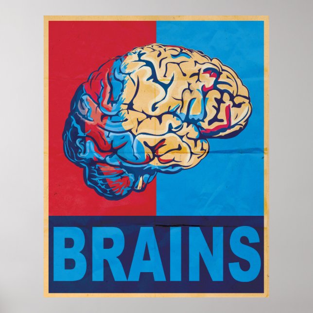 Zombie Brain Poster (Front)