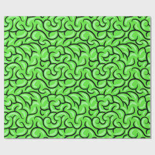 Zombie Brain Wrapping Paper