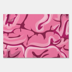 Zombie Brain Yard Sign